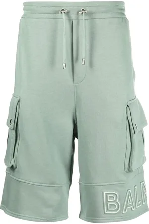 Balmain Bermudas con logo en relieve
