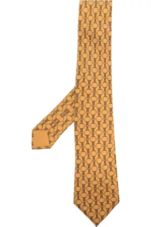 Hermès Hombre Corbatas - Corbata de seda con estampado 2000 pre-owned
