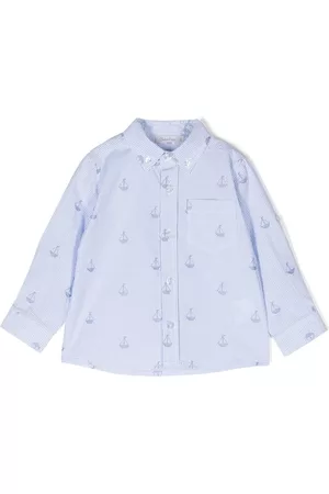 PATACHOU Camisa con botones y barcos estampados