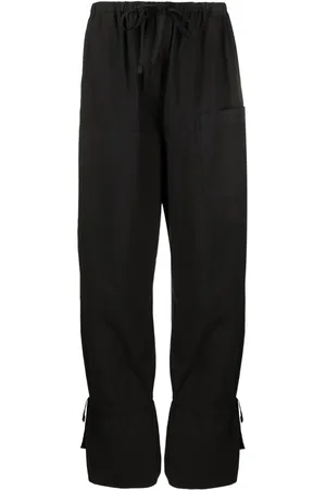 LEMAIRE Pants estilo paracaídas con cordones