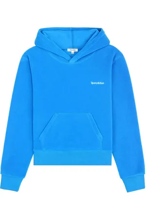 Sporty & Rich Hoodie texturizada con logo bordado