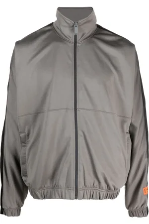 Heron Preston Sudadera con parche del logo y cierre