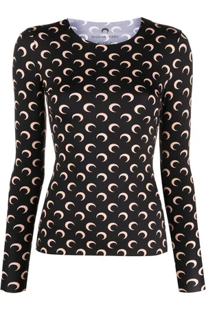 Marine Serre Top con estampado Crescent Moon