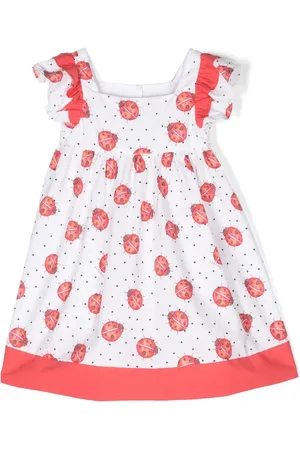 PATACHOU Vestido acampado con caterinas estampadas
