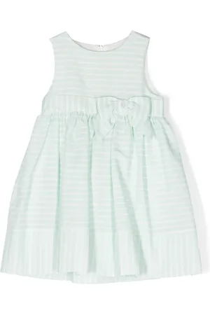 PATACHOU Vestido con detalle de moño y motivo de rayas