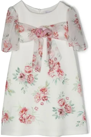 PATACHOU Vestido con estampado de rosas y aplique floral
