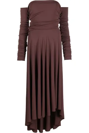 ERIKA CAVALLINI Vestido Manila asimétrico con hombros descubiertos