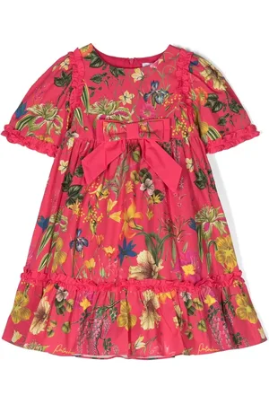 PATACHOU Vestido manga corta con estampado floral