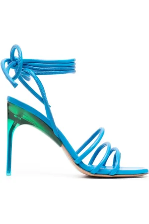 OFF-WHITE Sandalias Plexi con tira en el tobillo y tacón de 110mm