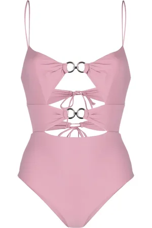 Nensi Dojaka Traje de baño con detalle de anilla