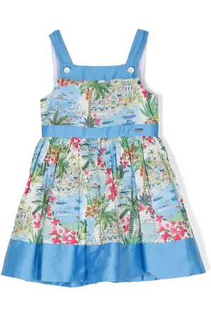 PATACHOU Vestido acampanado con estampado Sea Liberty