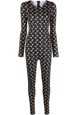 Marine Serre Jumpsuit con estampado de lunas crecientes