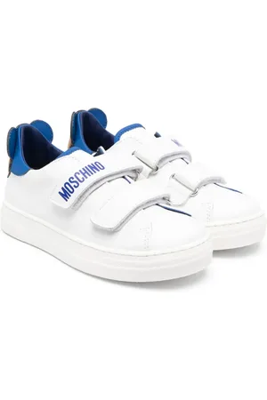 Moschino Tenis con cierre autoadherente y logo estampado