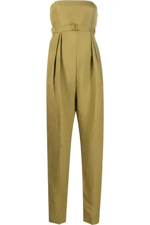 Alberta Ferretti Jumpsuit strapless con cinturón
