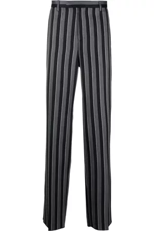 VERSACE Hombre De vestir - Vertical-stripe tailored trousers