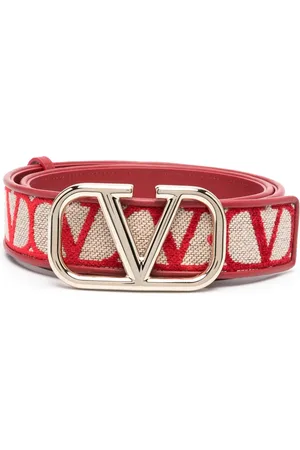 VALENTINO GARAVANI Cinturón con hebilla y monograma en jacquard