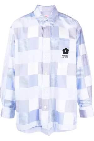 Kenzo Camisa oversize con diseño patchwork