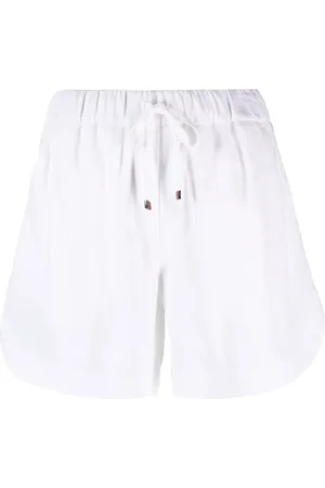 LORENA ANTONIAZZI Shorts con cordones y rayas laterales