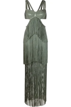 Hervé Léger Vestido largo con tiras finas