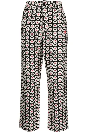 CLOT Pantalones rectos con estampado gráfico