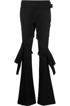 AMBUSH Pantalones acampanados con detalles de rayas
