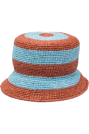 La DoubleJ Mujer Gorro pescador - Gorro de pescador con rayas horizontales estampadas