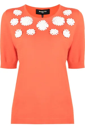 Paule Ka Top tejido con aplique floral