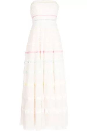 Needle & Thread Mujer Cóctel - Rainbow strapless dress