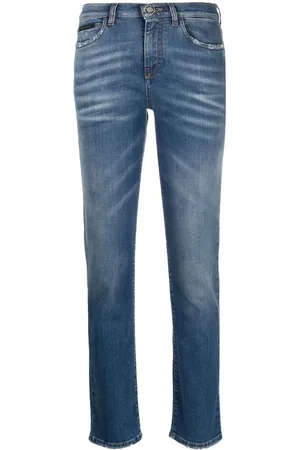 Philipp Plein Jeans rectos con tiro alto