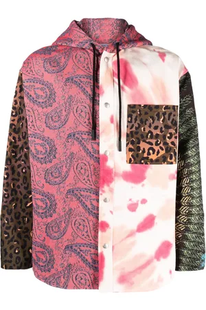 MARCELO BURLON Chamarra con diseño patchwork