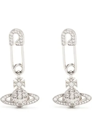 Vivienne Westwood Aretes con detalle de imperdible