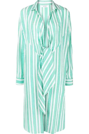 Gimaguas Vestido camisero con rayas estampadas