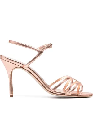 Manolo Blahnik Sandalias con efecto metalizado y tacón de 100mm
