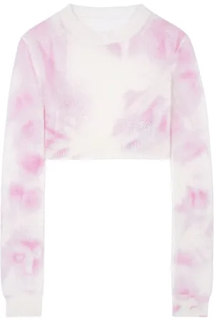 Maison Margiela Suéter corto con motivo tie-dye