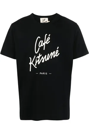 Café Kitsuné Playera con logo estampado