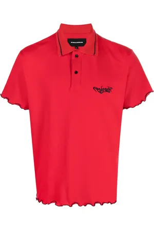 Palmers Playera tipo polo con bordes de lechuga