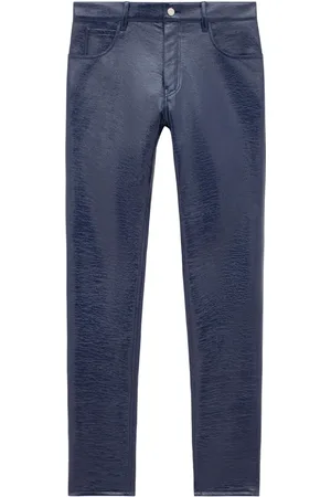 Courrèges Pantalones skinny con acabado brillante