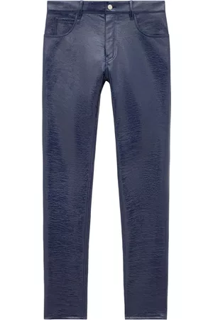 Courrèges Pantalones skinny con acabado brillante