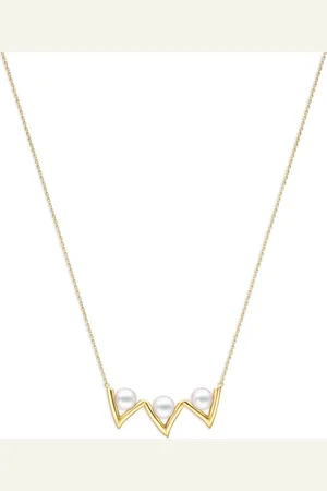 Tasaki Collar Danger Claw en oro amarillo de 18kt con perla