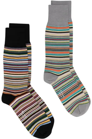 Paul Smith Pack de dos pares de calcetines con motivo de rayas