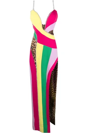 Philipp Plein Vestido largo con diseño patchwork