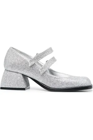 NODALETO Sandalias con detalle de glitter