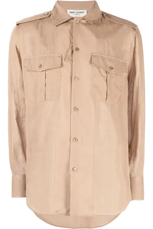 Saint Laurent Camisa manga larga con botones