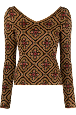 Etro Suéter con motivo floral en jacquard