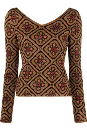 Etro Suéter con motivo floral en jacquard