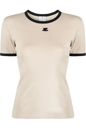 Courrèges Playera con parche del logo