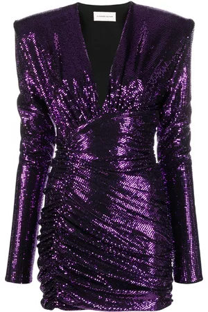 Vestido morado online lentejuelas