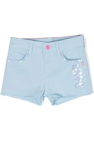 Billieblush Shorts de mezclilla con detalle de lentejuelas