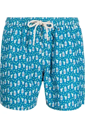 MC2 SAINT BARTH Shorts de playa con estampado gráfico