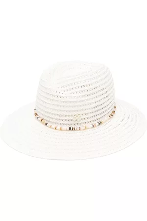 Le Mont St Michel Mujer Sombreros - Henrietta bead-embellished straw hat